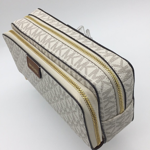 Michael Kors Jet Set Travel LG DBL ZIP TRV POUCH - Picture 4 of 8